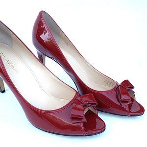 Enzo Angiolini Burgundy Leather High Heels 11 M